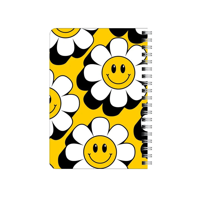 دفترچه یادداشت بامبیلیپ مدل چوبی طرح گل های خندان کد 6025064