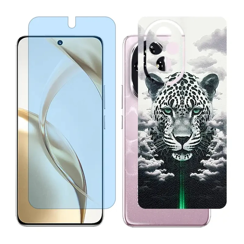 محافظ صفحه نمایش آنتی بلو گلس مدل Together مناسب برای گوشی موبایل آنر 200 / Honor 200 به همراه برچسب پوششی پشت گوشی