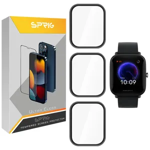 محافظ صفحه نمایش نانو اسپریگ مدل SPG مناسب برای ساعت هوشمند امیزفیت Bip Lite بسته سه عددی