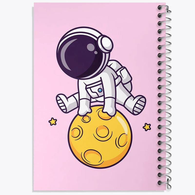 دفتر لیست خرید 50 برگ خندالو طرح فضانورد کد 25077