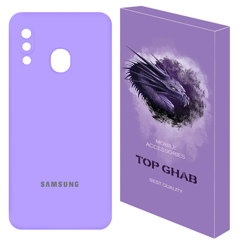 کاور تاپ قاب مدل سیلیکونی_پاککنی مناسب برای گوشی موبایل سامسونگ Galaxy A20 / A30