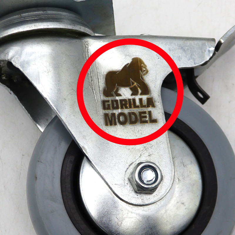 چرخ گردان کفی دار مدل گوریلا کد YPT-KAFI-LASTICI-100MM