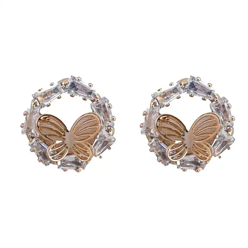 گوشواره زنانه ژوپینگ مدل پروانه کد E5035