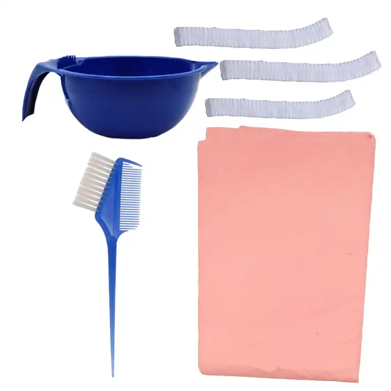 مجموعه تجهیزات رنگ مو کد 001 بسته 37 عددی