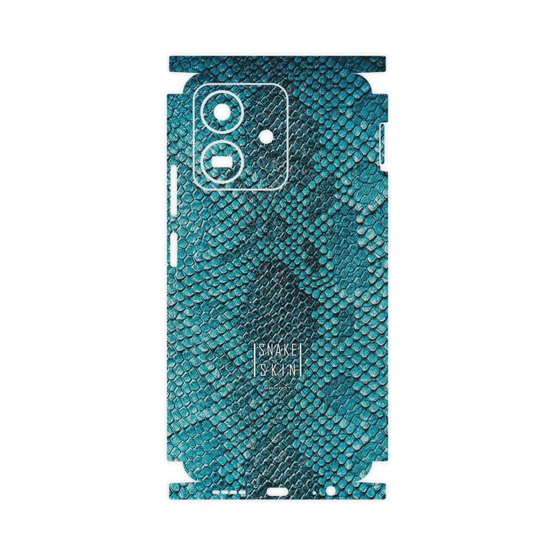 برچسب پوششی ماهوت مدل Blue Snake Skin-FullSkin مناسب برای گوشی موبایل آنر Play 10