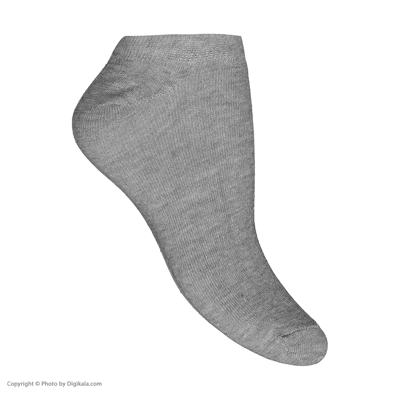 جوراب نخی بدون ساق بزرگسال - یوپیم - طوسي - 6