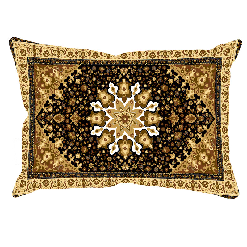 رو بالشی مدل قالی دورو طرح دار کد90160