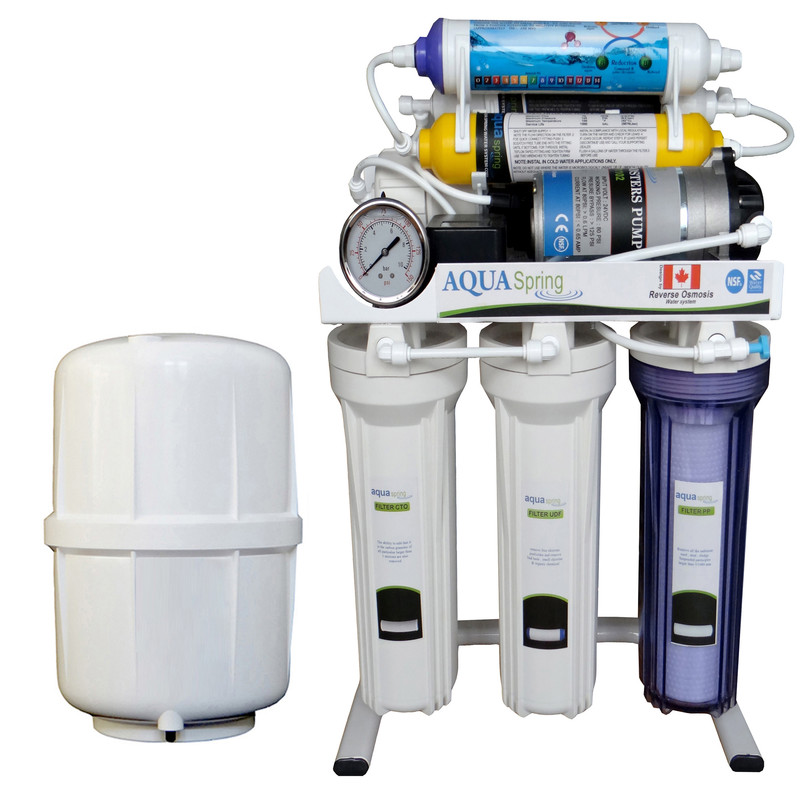 دستگاه تصفیه کننده آب آکوآ اسپرینگ مدل RO-S151 به همراه کیت نشتی گیر