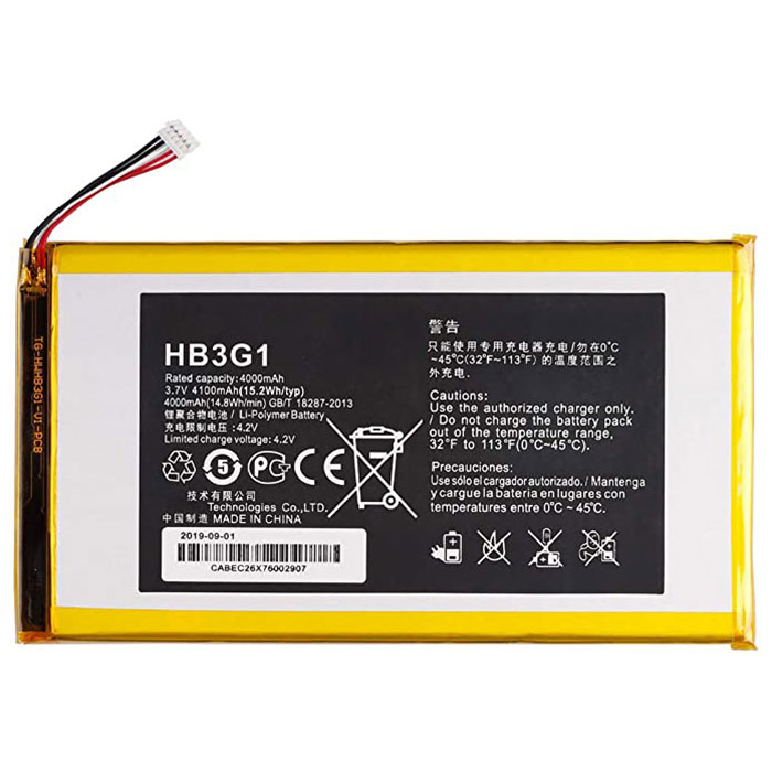 باتری تبلت مدل HB3G1 ظرفیت 4100mAh مناسب برای تبلت هوآوی MediaPad 7