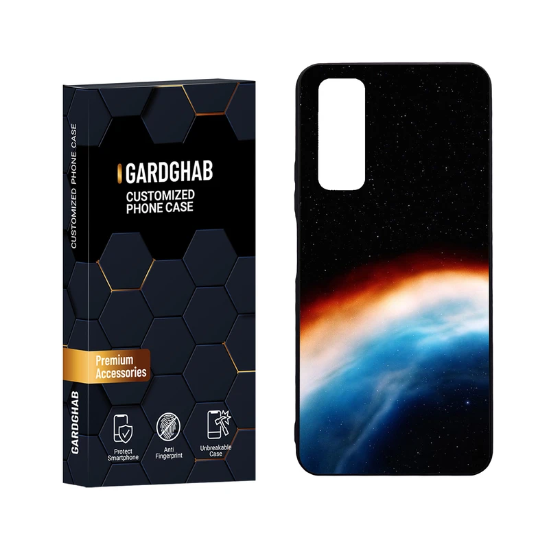  کاور گارد قاب مدل دور ژله ای پشت گلس ساده مناسب برای گوشی موبایل هوآوی Y7a