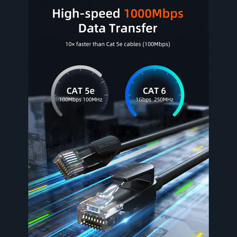 کابل شبکه CAT6 کِیبِل تایم مدل CN60S طول 10 متر