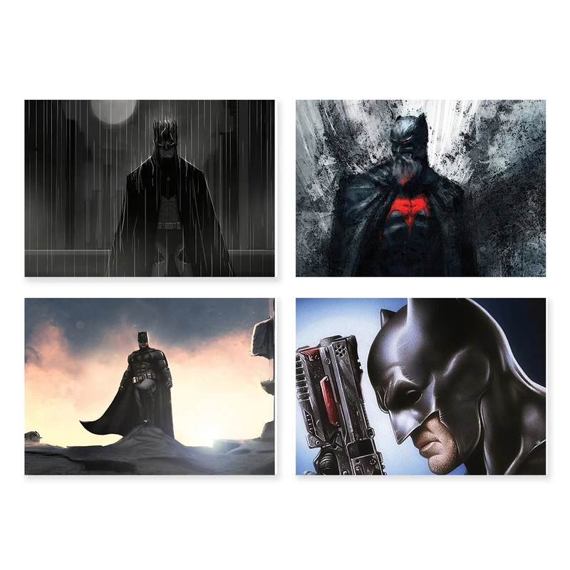 پوستر طرح بتمن کد A-2201- Batman مجموعه 4 عددی