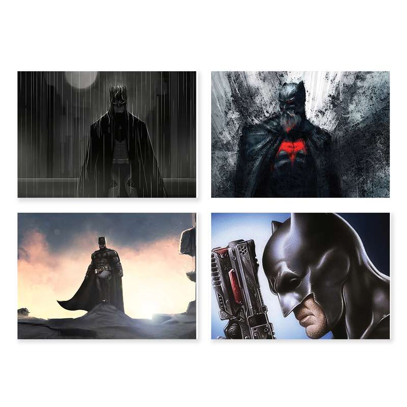 پوستر طرح بتمن کد A-2201- Batman مجموعه 4 عددی