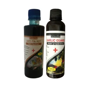 محلول ضد پوسیدگی دم و باله ماهی مدل PS-02 حجم 250 میلی لیتر به همراه محلول افزودنی سیر