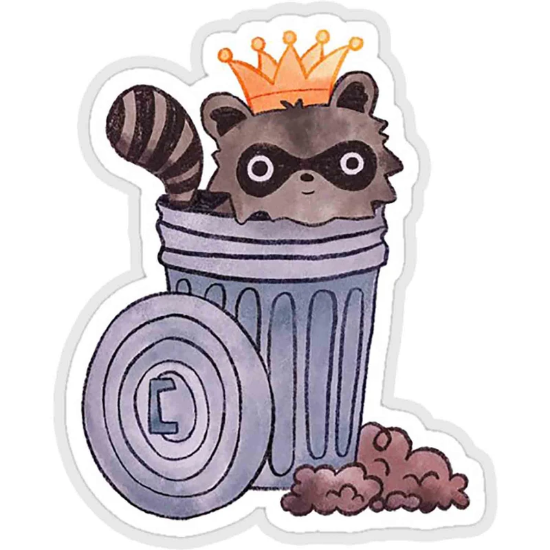 استیکر لپ تاپ طرح trash panda کد ST1922