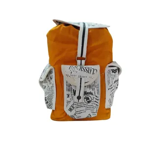 کوله پشتی مدرسه مدل بافتی طرح رنگارنگی کد 007