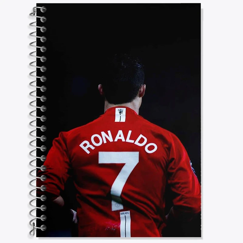 دفتر زبان 50 برگ خندالو مدل سه خط طرح کریستیانو رونالدو کد 13943