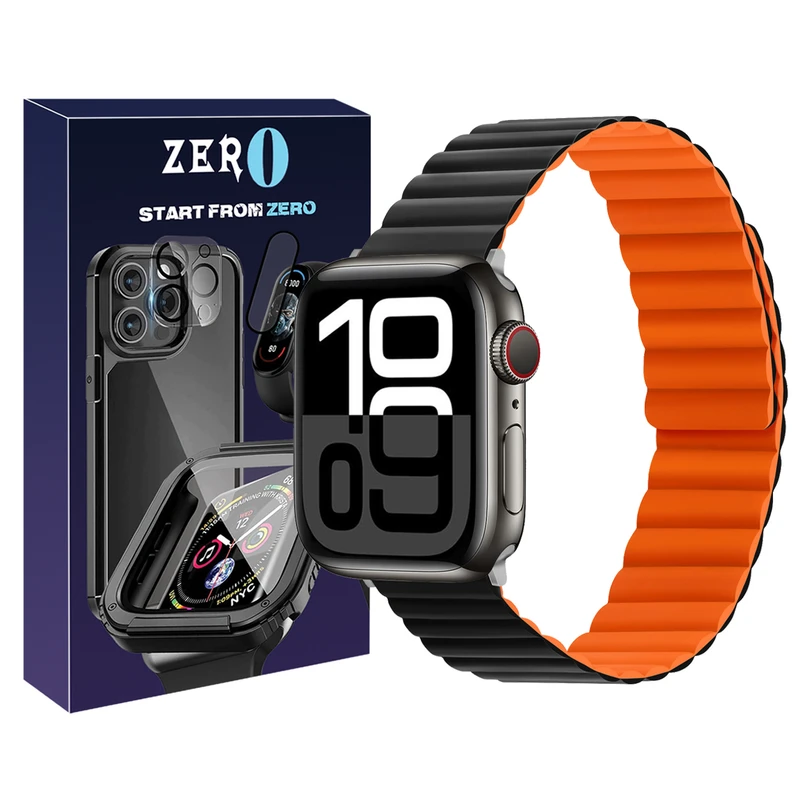 بند زیرو مدل SIC Link ZR BK مناسب برای اپل واچ سری 10 سایز 46 میلی متری