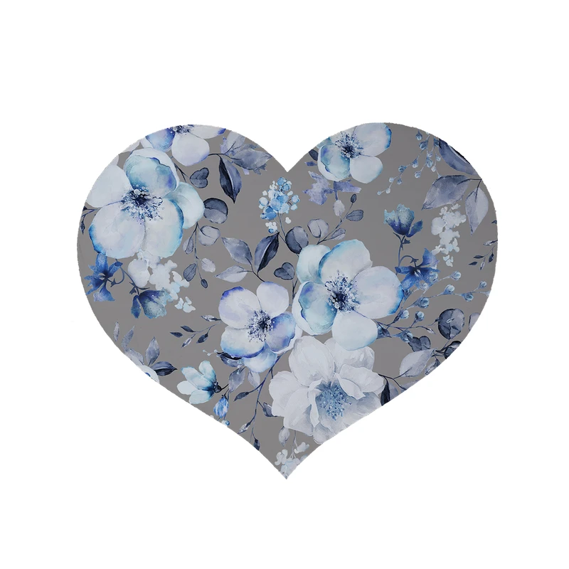 پادری مدل قلب طرح گل کد 5447 سایز 90x90 سانتی متر