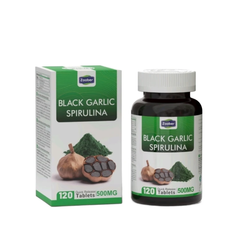 قرص سیر سیاه و اسپیرولینا زوبر بسته 120 عددی