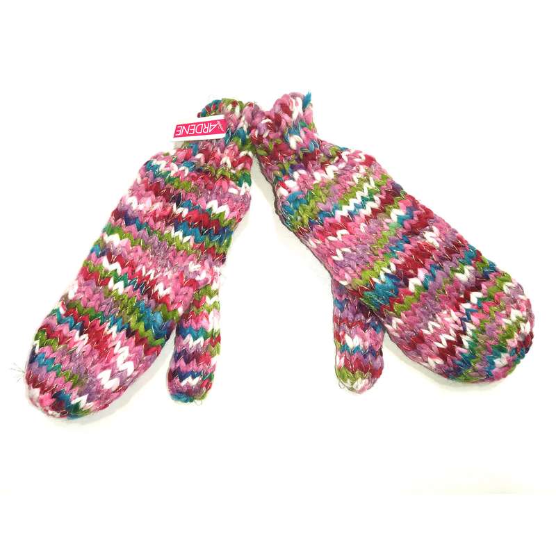 دستکش بافتنی زنانه آردن مدل لمه دوزی شده