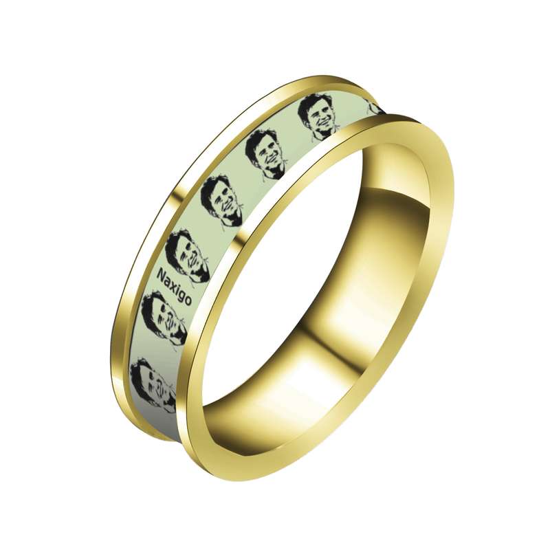 انگشتر ناکسیگو مدل شب تاب طرح جیم کری کد RT15333