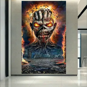 تابلو بوم مدل چرم مخمل طرح گیم Iron Maiden کد AR5620