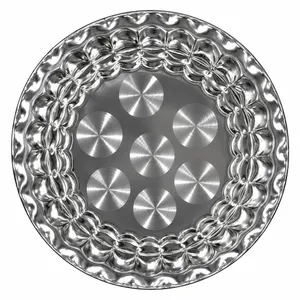 سینی بدون دسته مدل استیل ضخیم کد 016 سایز 16*16 سانتی متر