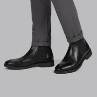 نیم بوت مردانه چرم مشهد مدل j6201-001