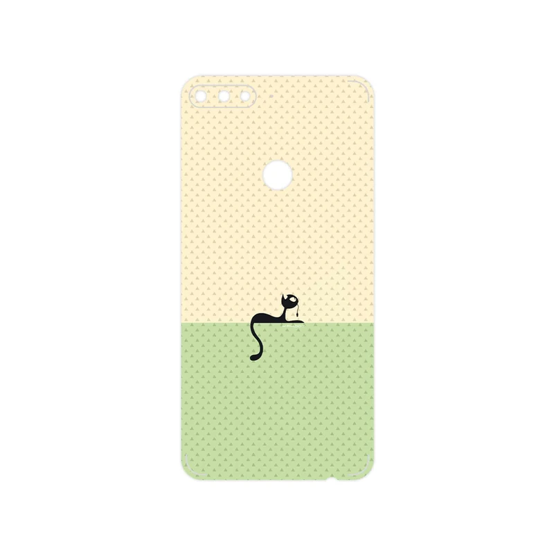 برچسب پوششی ماهوت مدل Minimal Internet Cat Icon مناسب برای گوشی موبایل هوآوی Y7 Prime 2018