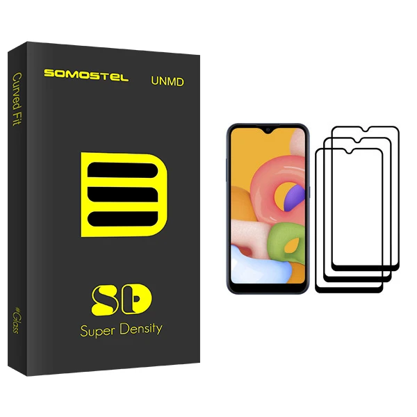 محافظ صفحه نمایش سوماستل مدل SD Glass مناسب برای گوشی موبایل سامسونگ Galaxy A01 بسته سه عددی