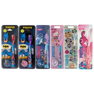 مسواک کودک پاتریکس مدل بچه های بازیگوش با برس نرم مجموعه 6 عددی