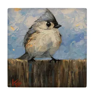  زیر لیوانی  طرح نقاشی پرنده کد    6167405_5508