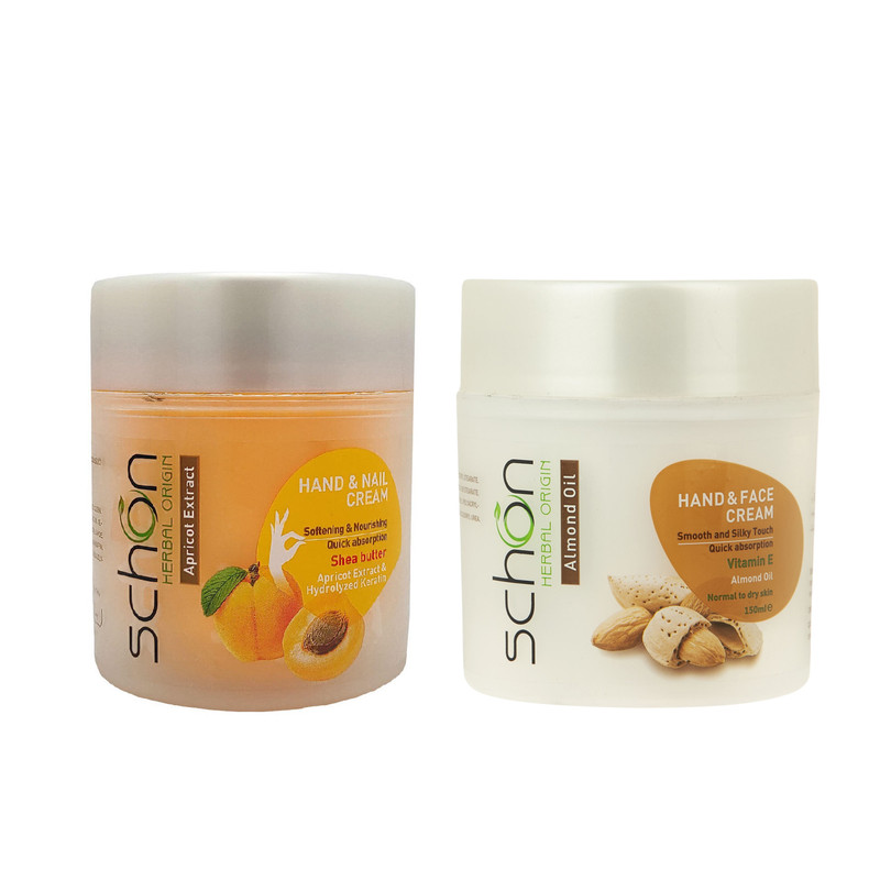 کرم دست و ناخن شون مدل Apricot Extract حجم 150 میلی لیتر مجموعه 2 عددی کرم دست و ناخن شون مدل Apricot Extract حجم 150 میلی لیتر مجموعه 2 عددی