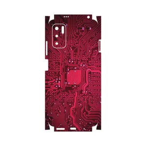 MAHOOT Red-Printed-Circuit-Board-FullSkin Cover Sticker for Xiaomi Redmi Note 10 5G