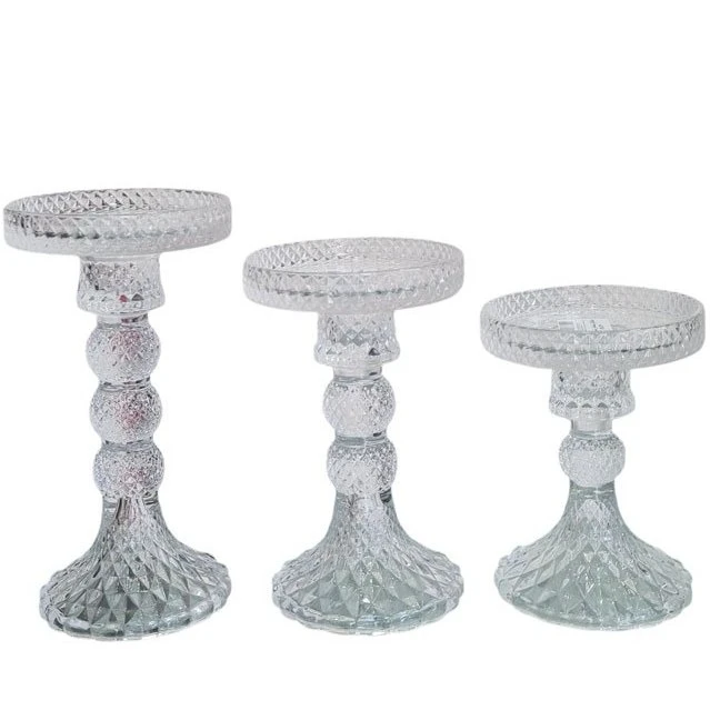 شمعدان مدل MiniMal مناسب برای شمع استوانه ای مجموعه 3 عددی