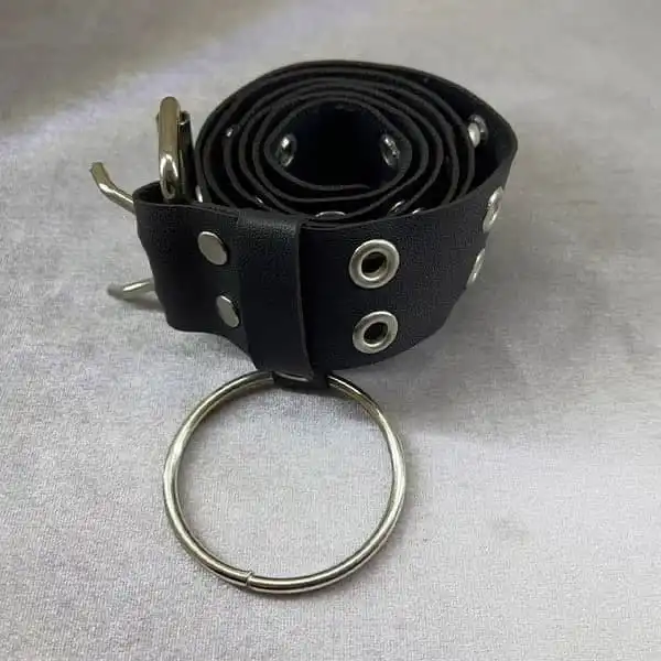 کمربند زنانه مدل چرم دو پانچ کد 120112