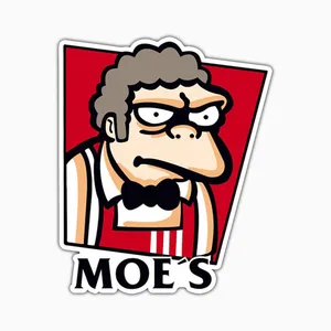 استیکر لپ تاپ و موبایل بووم طرح Moes کد PS31