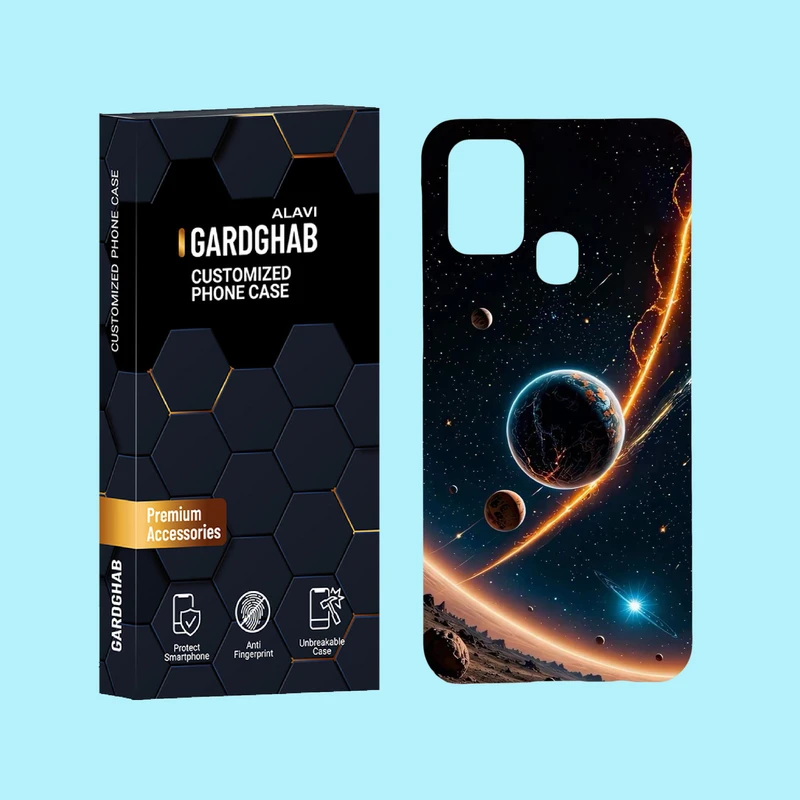 کاور گارد قاب علوی مدل کهکشان مناسب برای گوشی موبایل سامسونگ Galaxy M31