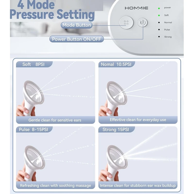 عکس شماره 12 : دستگاه شستوشوی گوش هومی مدل e3