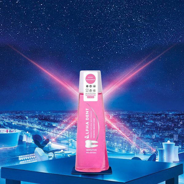 دهان شویه آلفادنت مدل Sensitive حجم 400 میلی لیتر