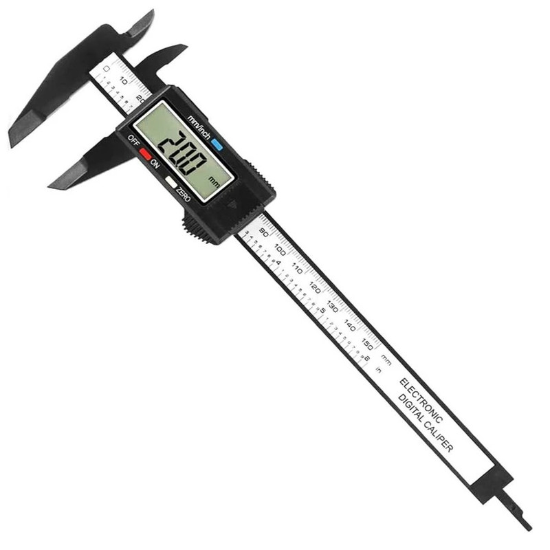 کولیس دیجیتال پلاستیک سخت دارای جعبه محافظ مدل  With BOX گستره 0-150mm