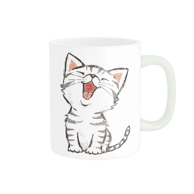 ماگ پادآفرین مدل فانتزی طرح گربه کیوت و بامزه کد p2117