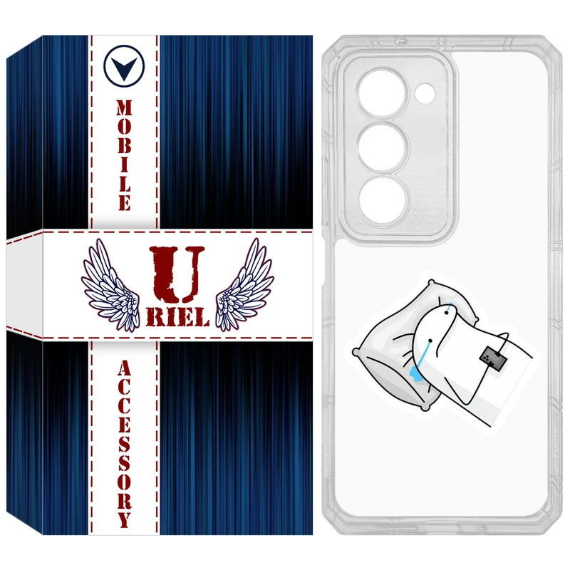 کاور یوریل مدل Clear کد 81 طرح غمگین مناسب برای گوشی موبایل شیائومی Redmi 15 4G