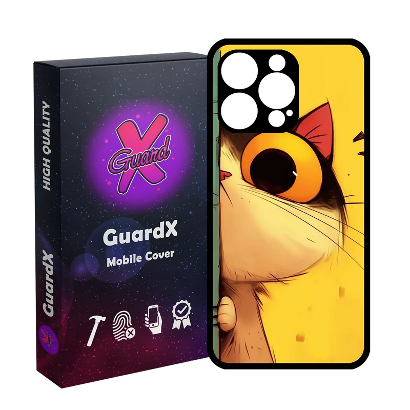 کاور گارد ایکس طرح Cat مدل  Glass10781 مناسب برای گوشی موبایل اپل iPhone 15 Pro Max
