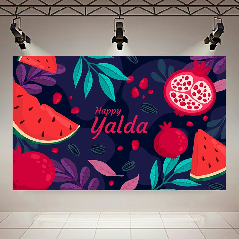 تابلو بوم طرح مخمل شب یلدا مدل انار و هندوانه کد AR304068