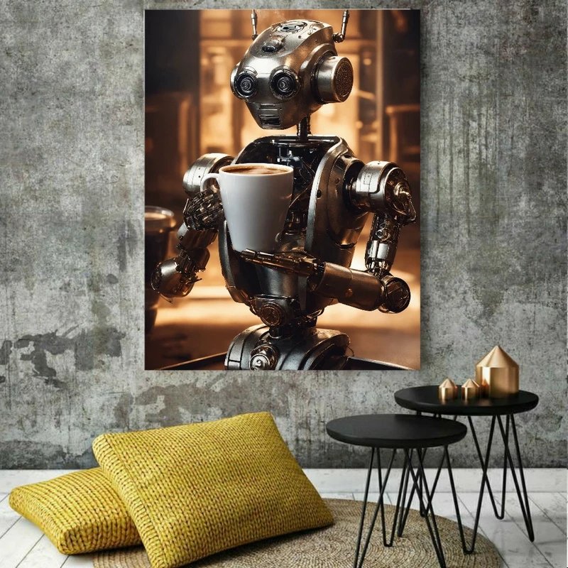 پوستر مدل بک لایت طرح ربات کد BK1872