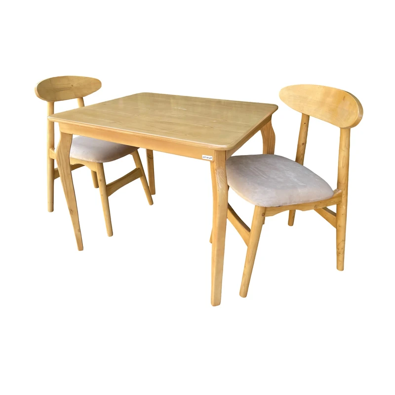 میز و صندلی ناهارخوری دو نفره گالری چوب آشنایی مدل khod-Van-Lornt2