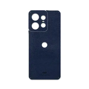 MAHOOT Deep-Blue-Leather Cover Sticker for Motorola Edge 50 Pro