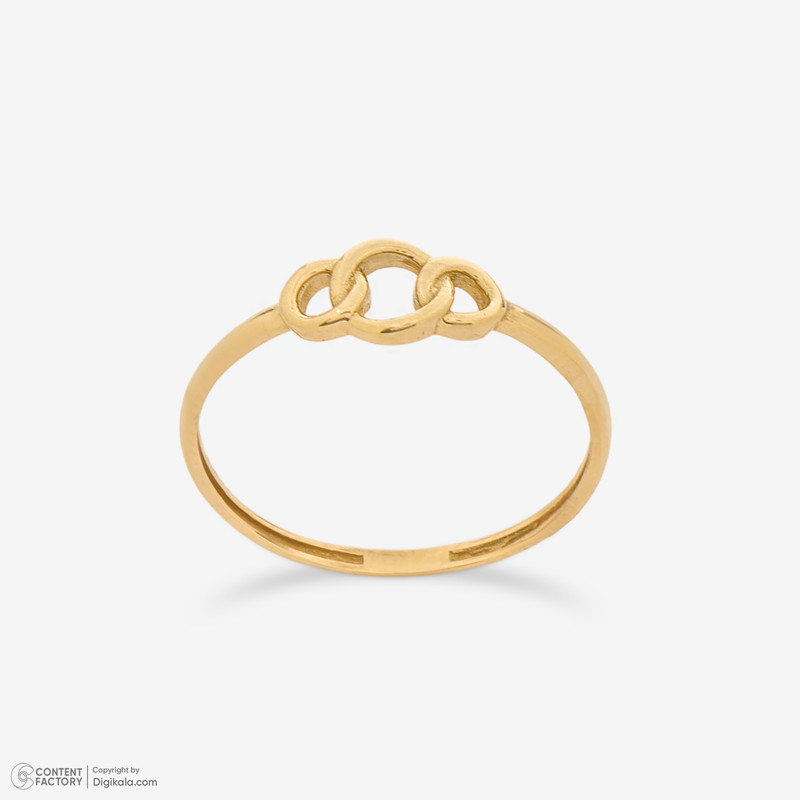 انگشتر طلا 18 عیار زنانه حافا گلد مدل R399 - 4